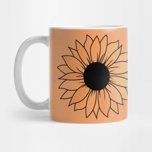 Aesthetic Sunflower Design Mug